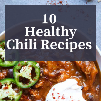 10 Healthy Chili Recipes, paleo, gluten-free, vegetarian and vegan varities, and each recipe is full of wholesome ingredients including lots of veggies! |abraskitchen.com