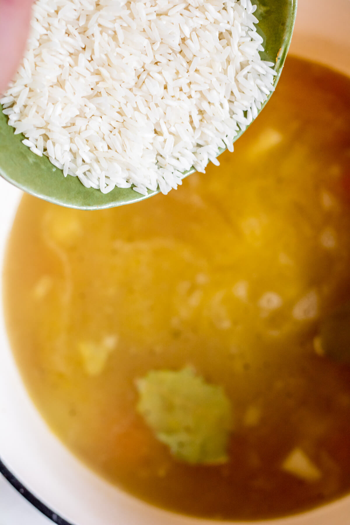 Lemon Rice Soup with Chickpeas (Vegetarian) - Abra's Kitchen