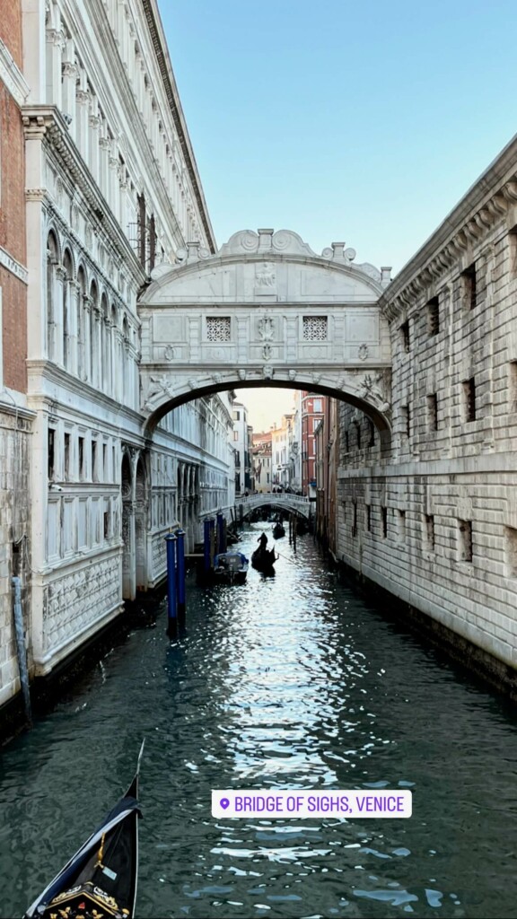 photo of the bridge of sighs Venice