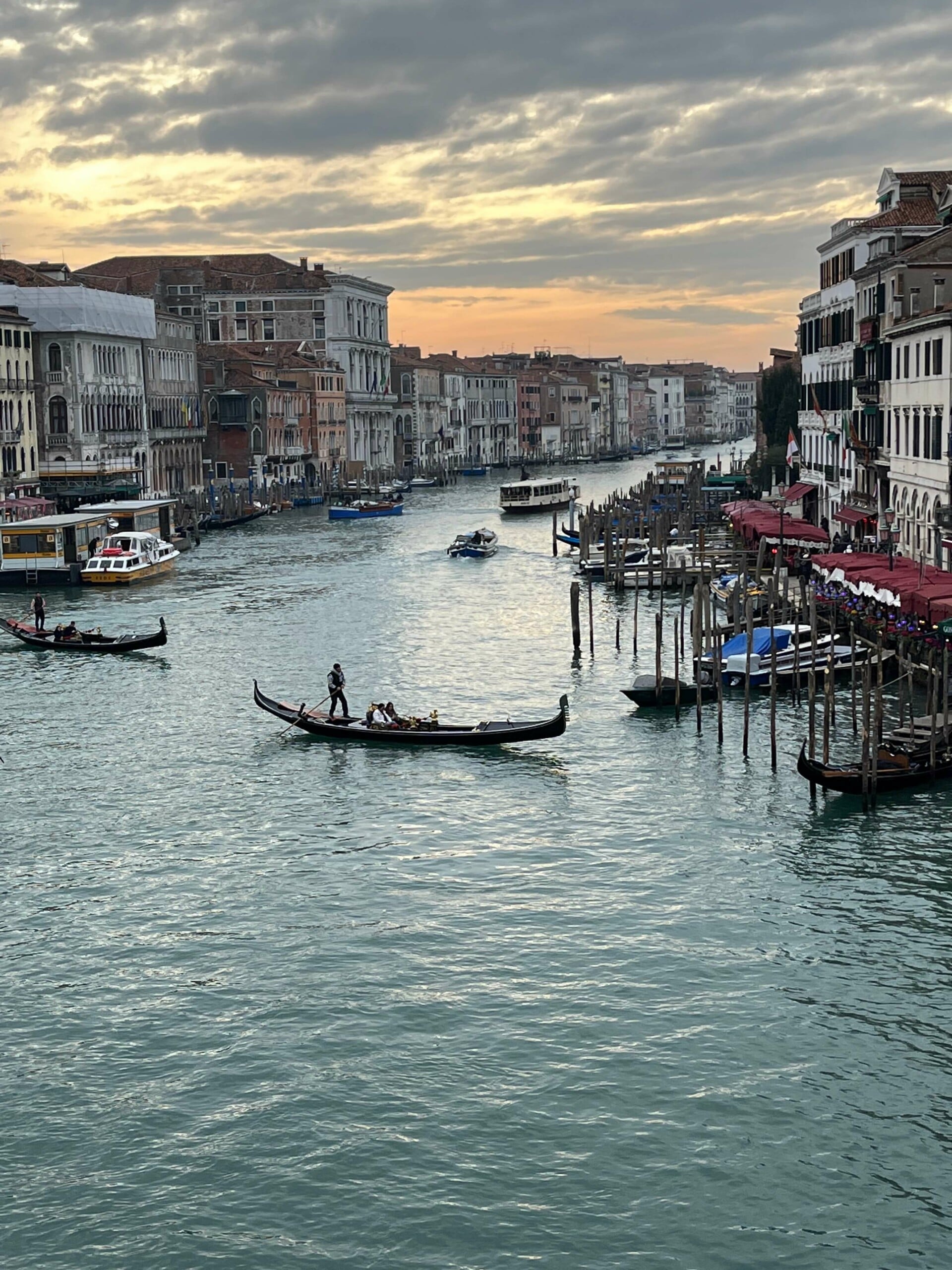 Beautiful photo of Venice Italy at sunset