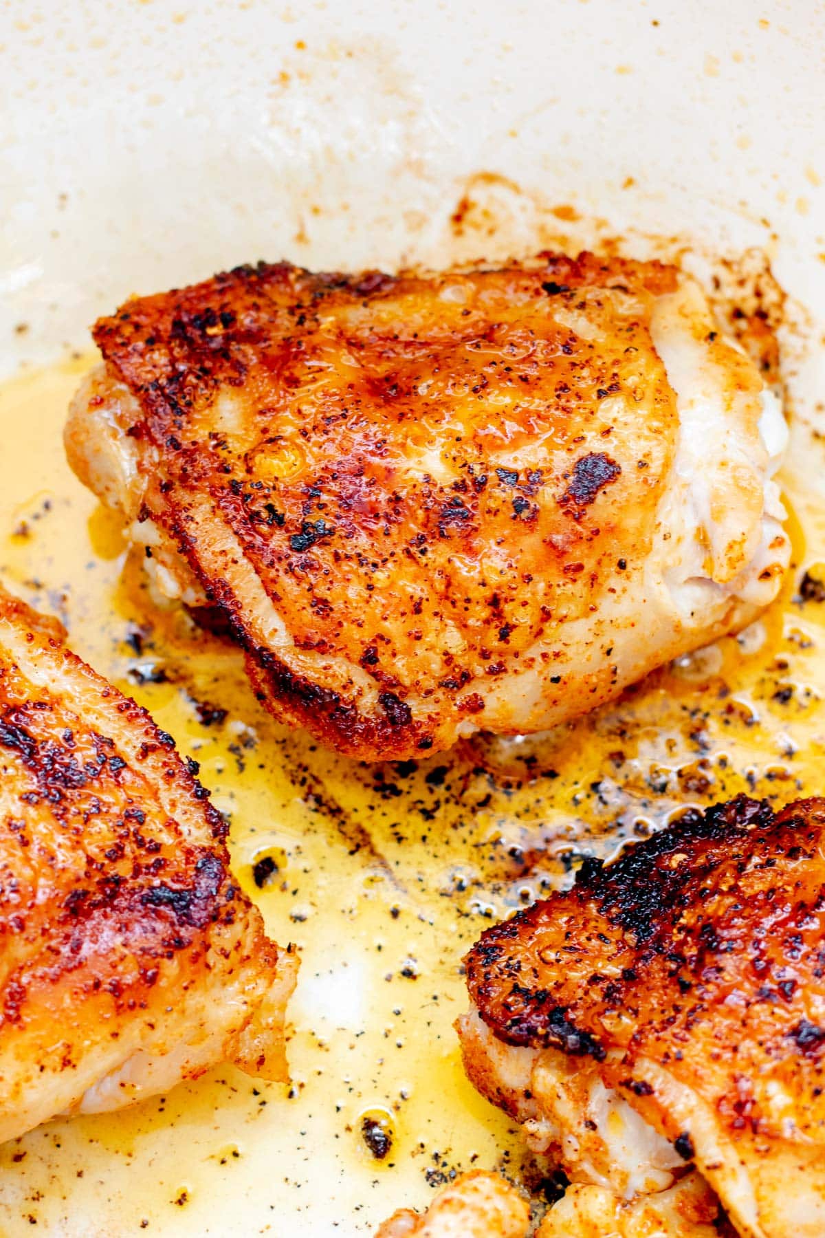 roasted chicken breasts in a pan