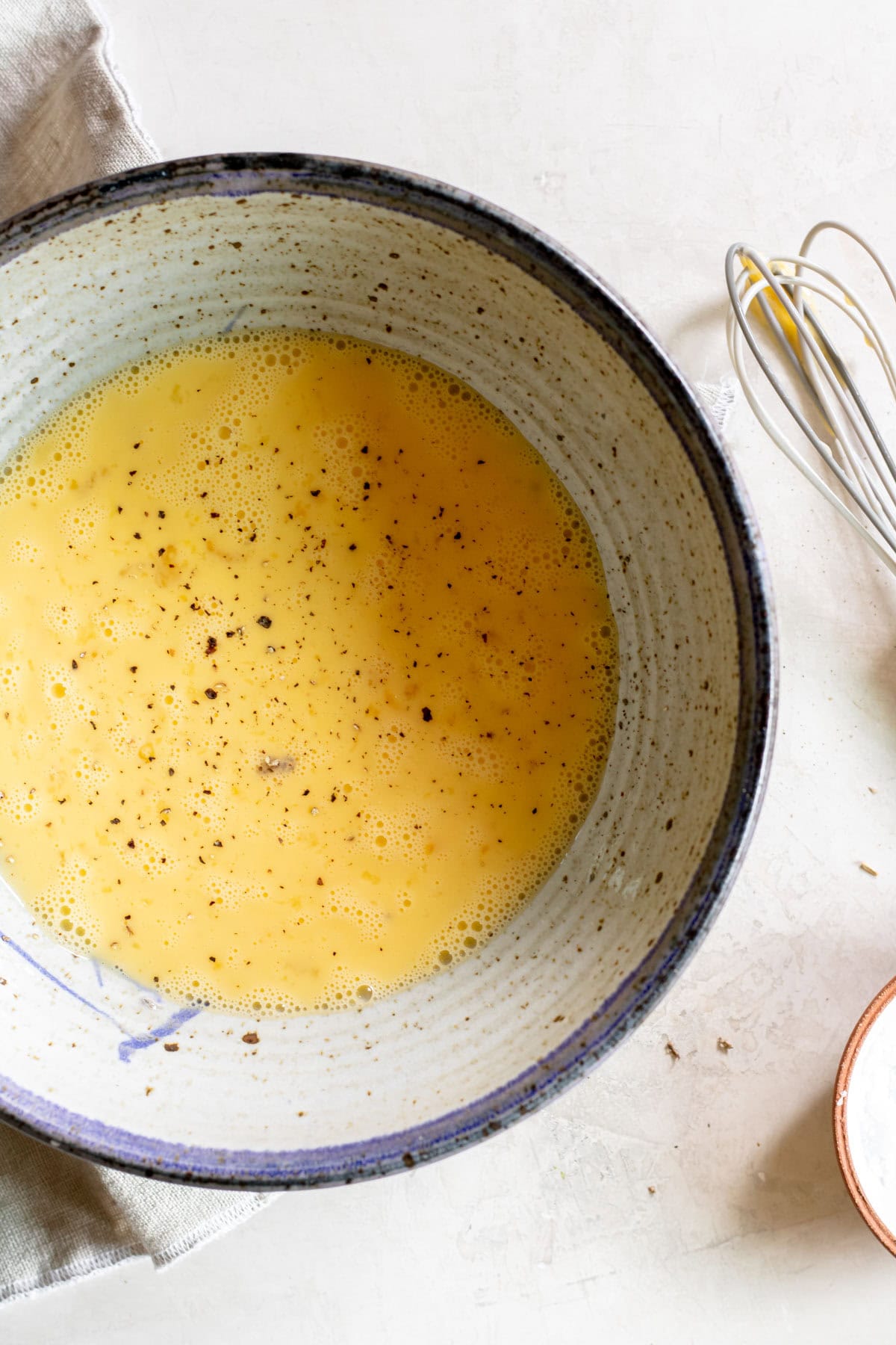 egg mixture in a bowl