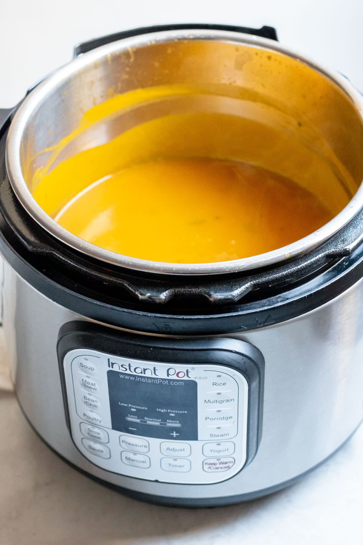 kabocha soup in an instant pot