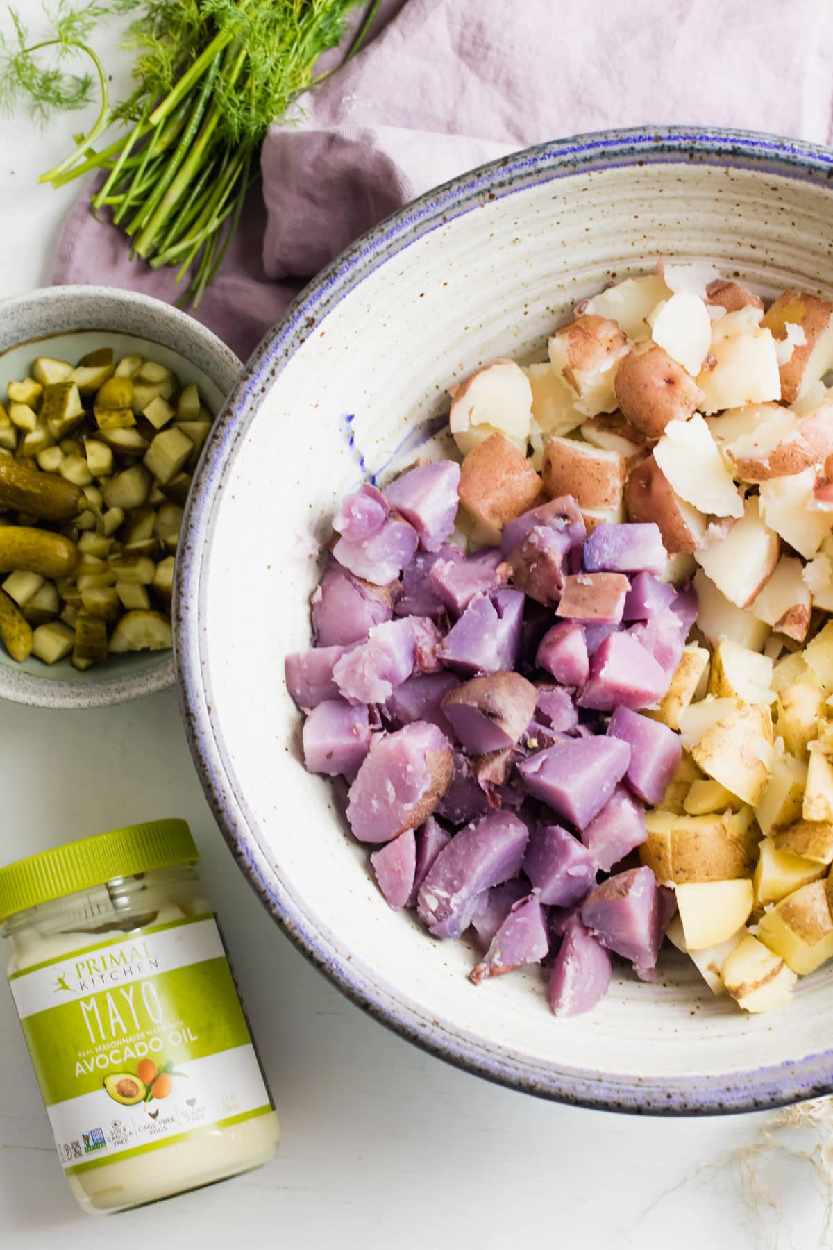 ingredients needed for pickle potato salad