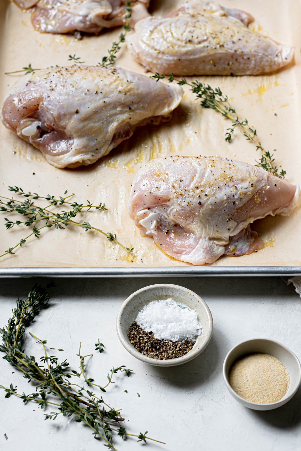 ingredients needed for Roasted Split Chicken Breast