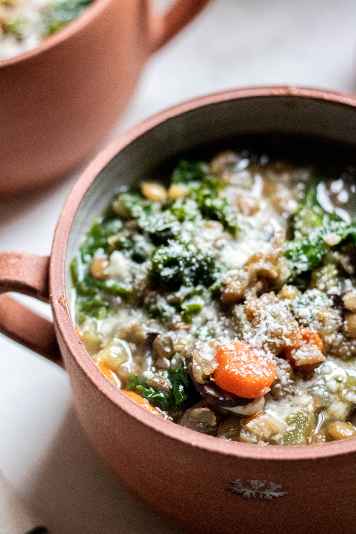 lentil soup close up