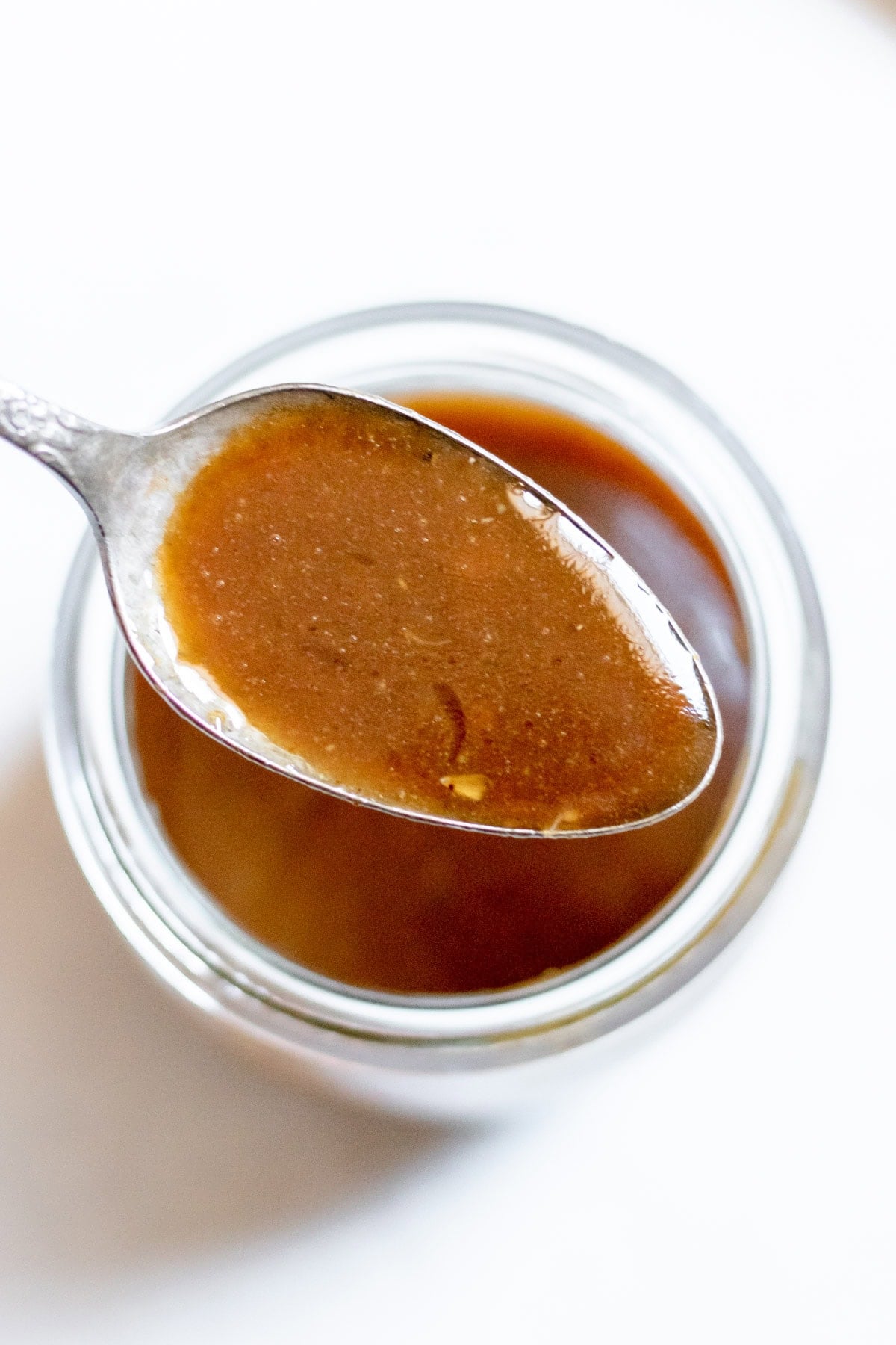 a spoonful of Honey Balsamic Vinaigrette