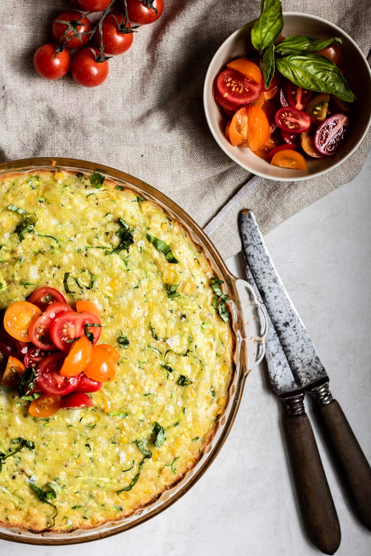 Sweet Corn and Zucchini Pie