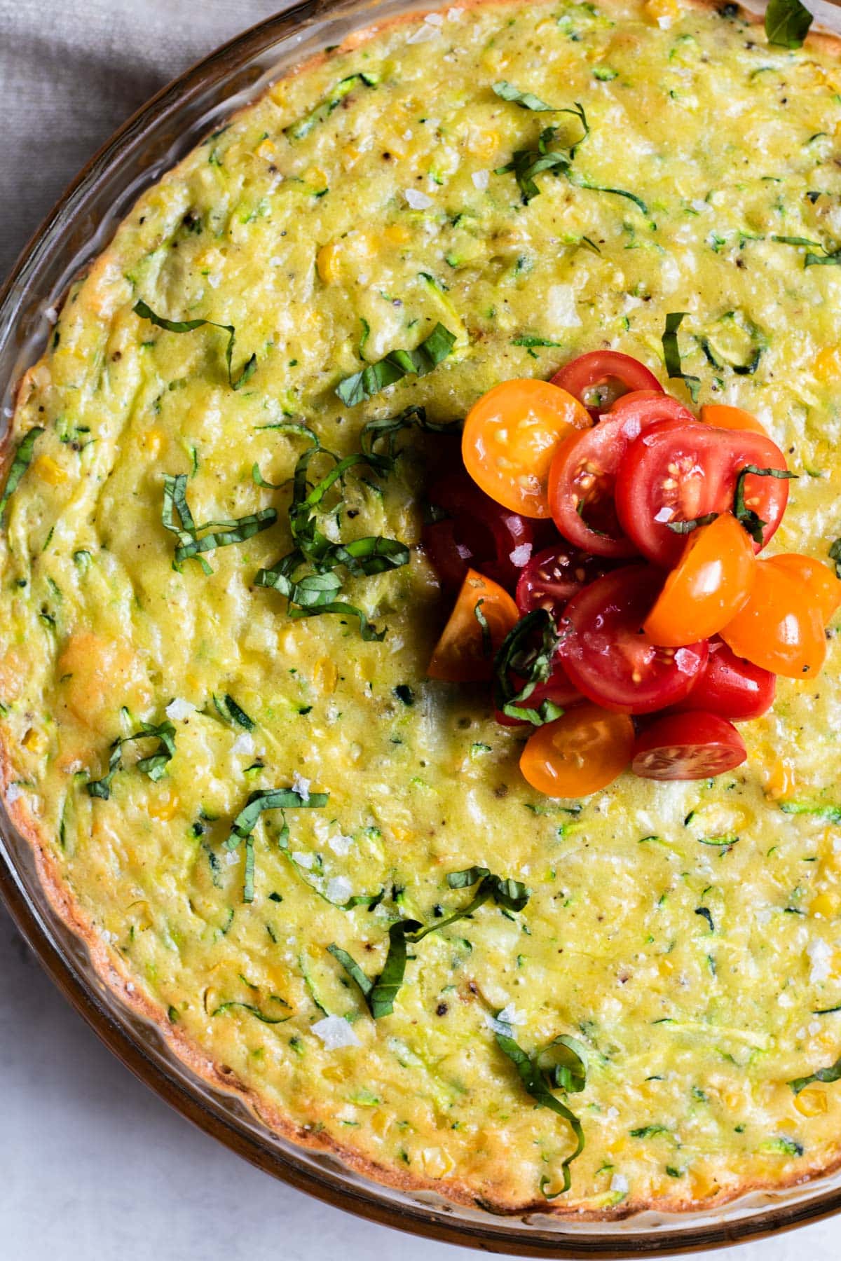 Sweet Corn and Zucchini Pie