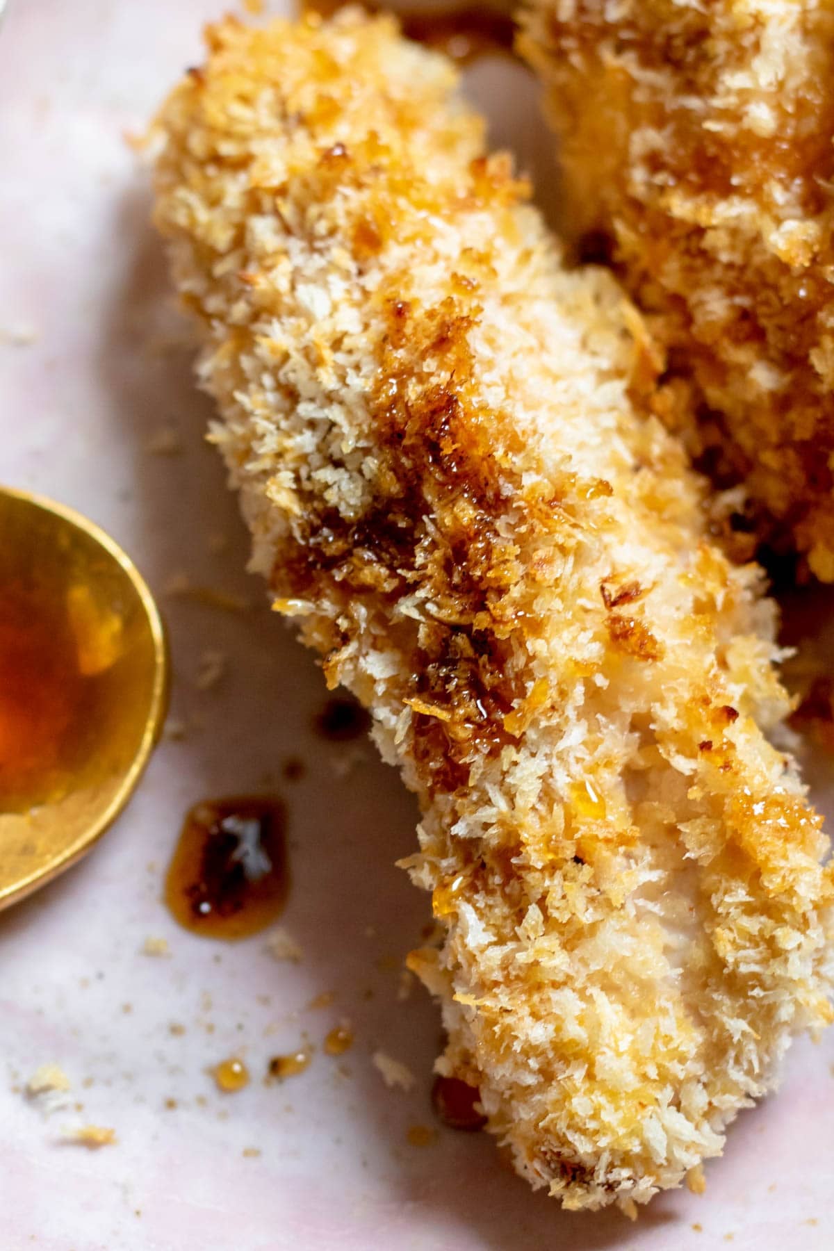 close up of Nashville Hot Chicken Strip