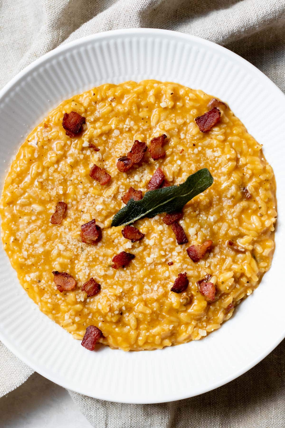 Instant Pot Pumpkin Risotto with Bacon