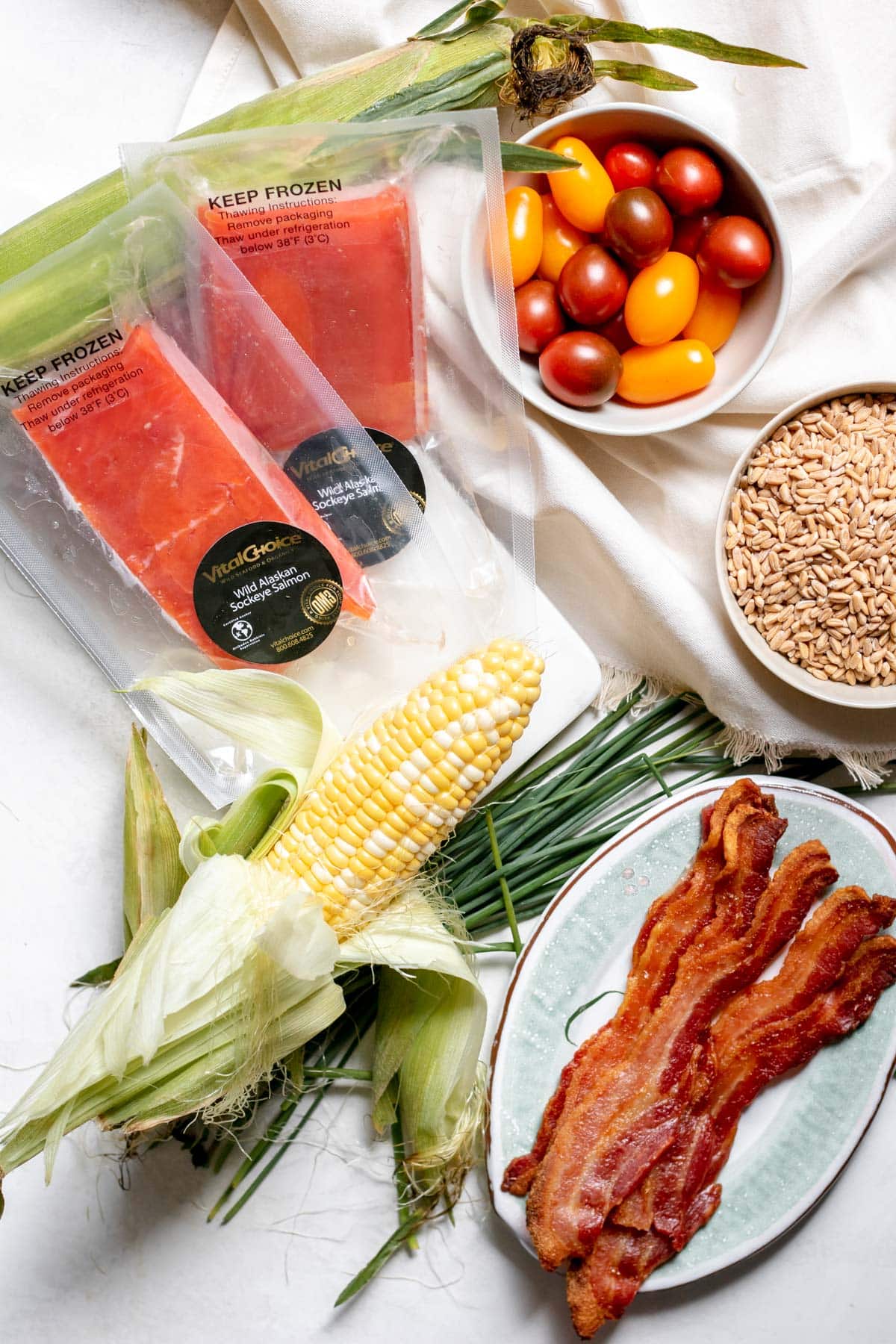 ingredients needed for farro salad