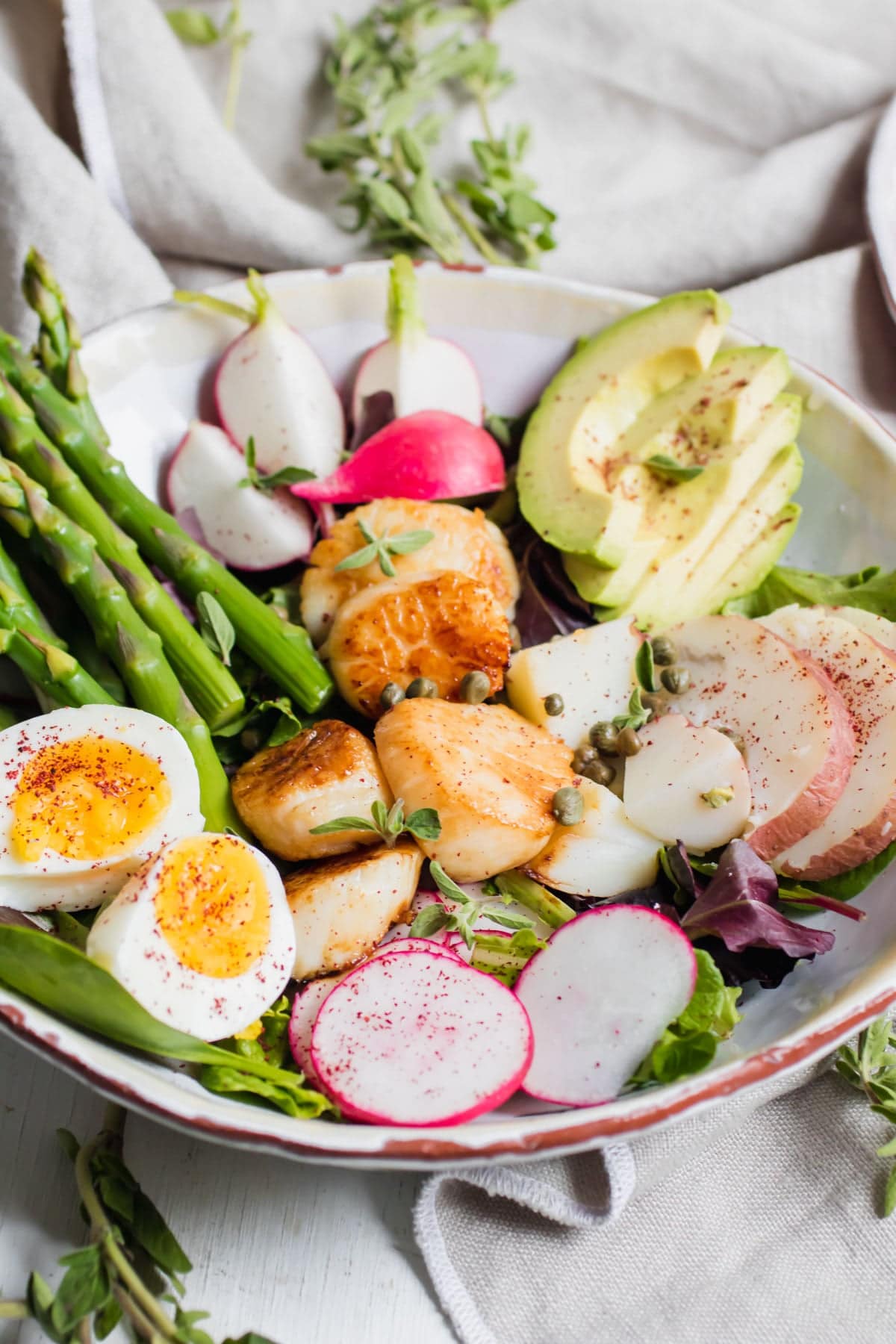 a bowl of Nicoise Salad