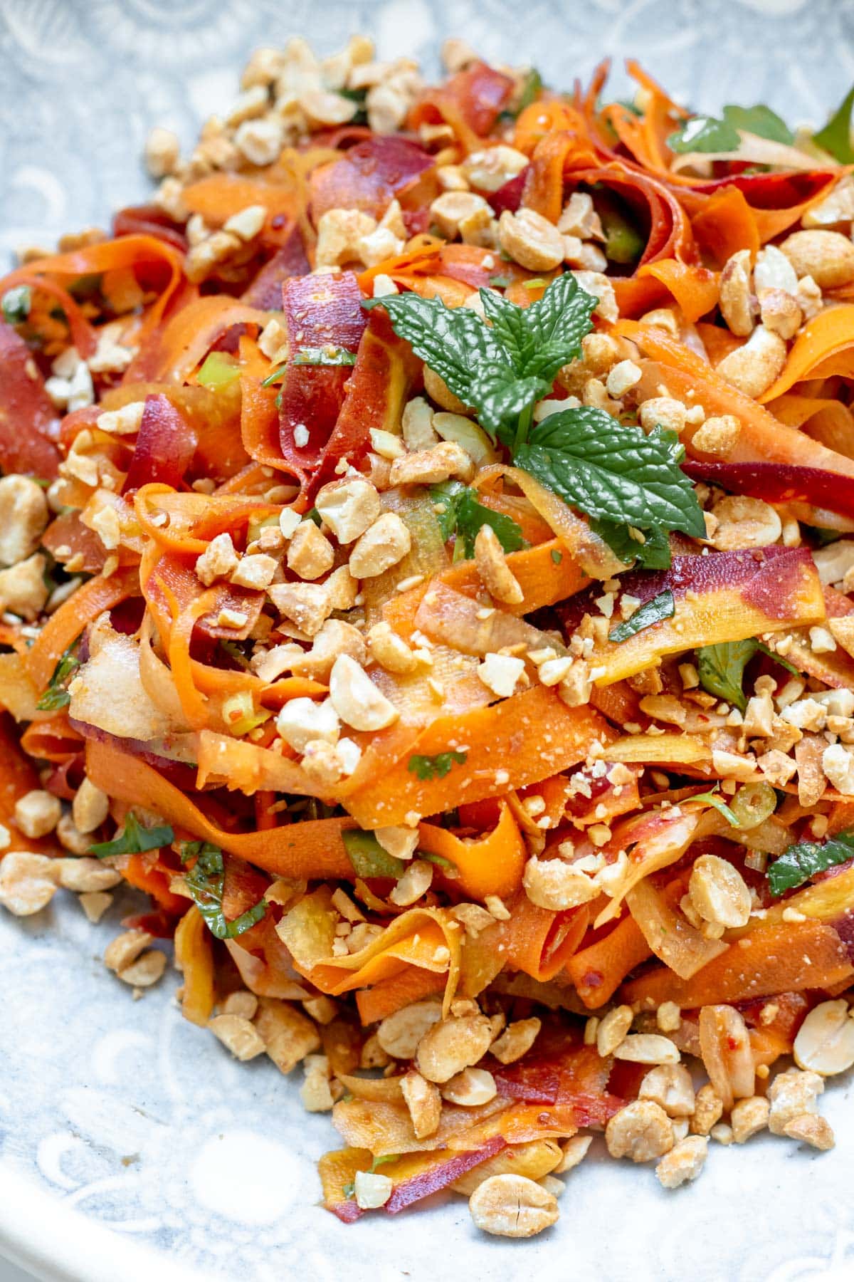 carrot salad close up