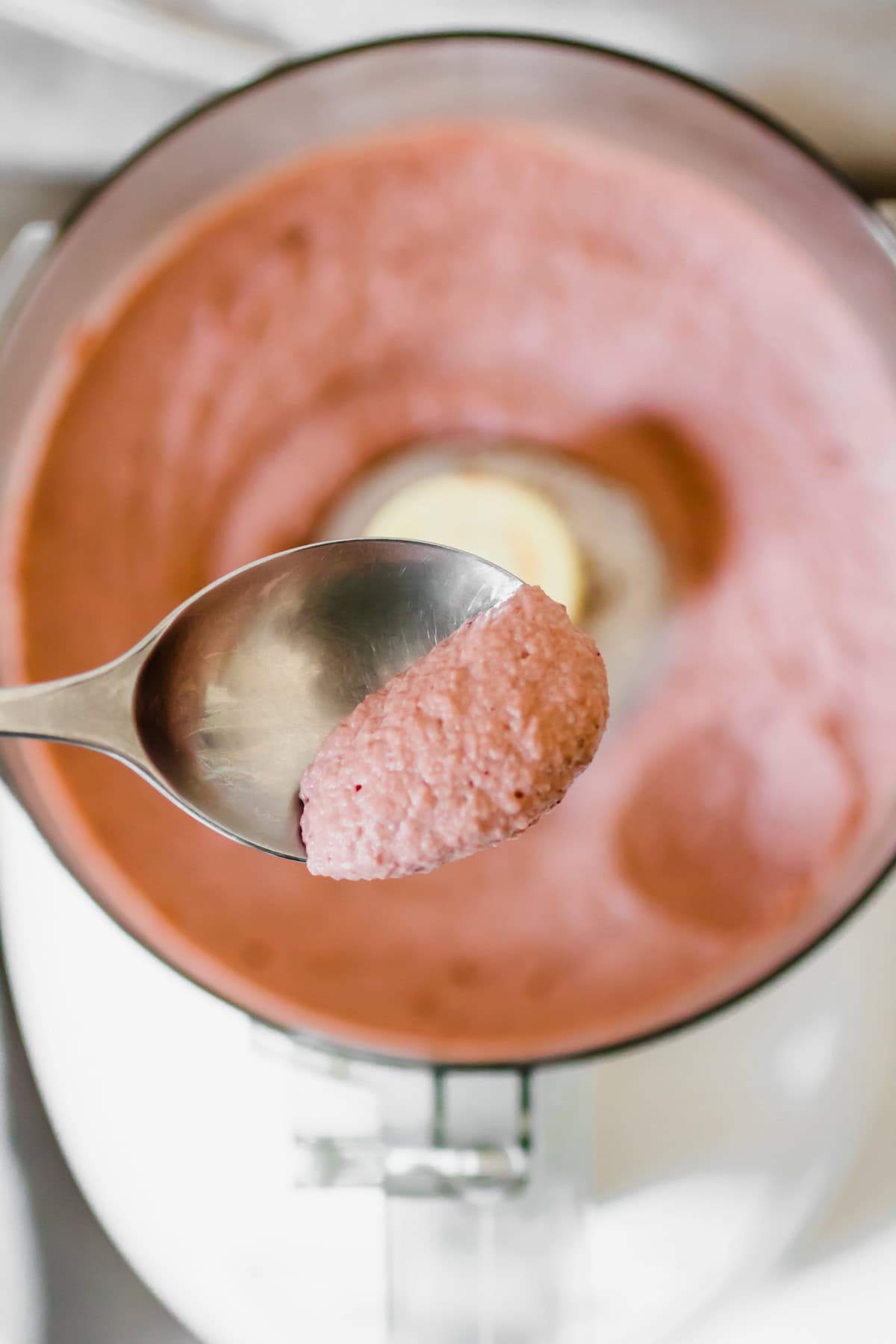 a spoonful of Hummus