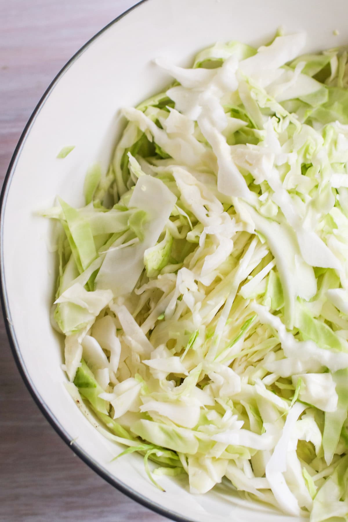 shredded cabbage