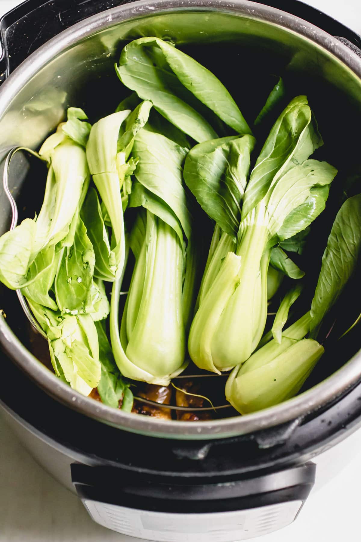 Baby Bok Choys in instant pot