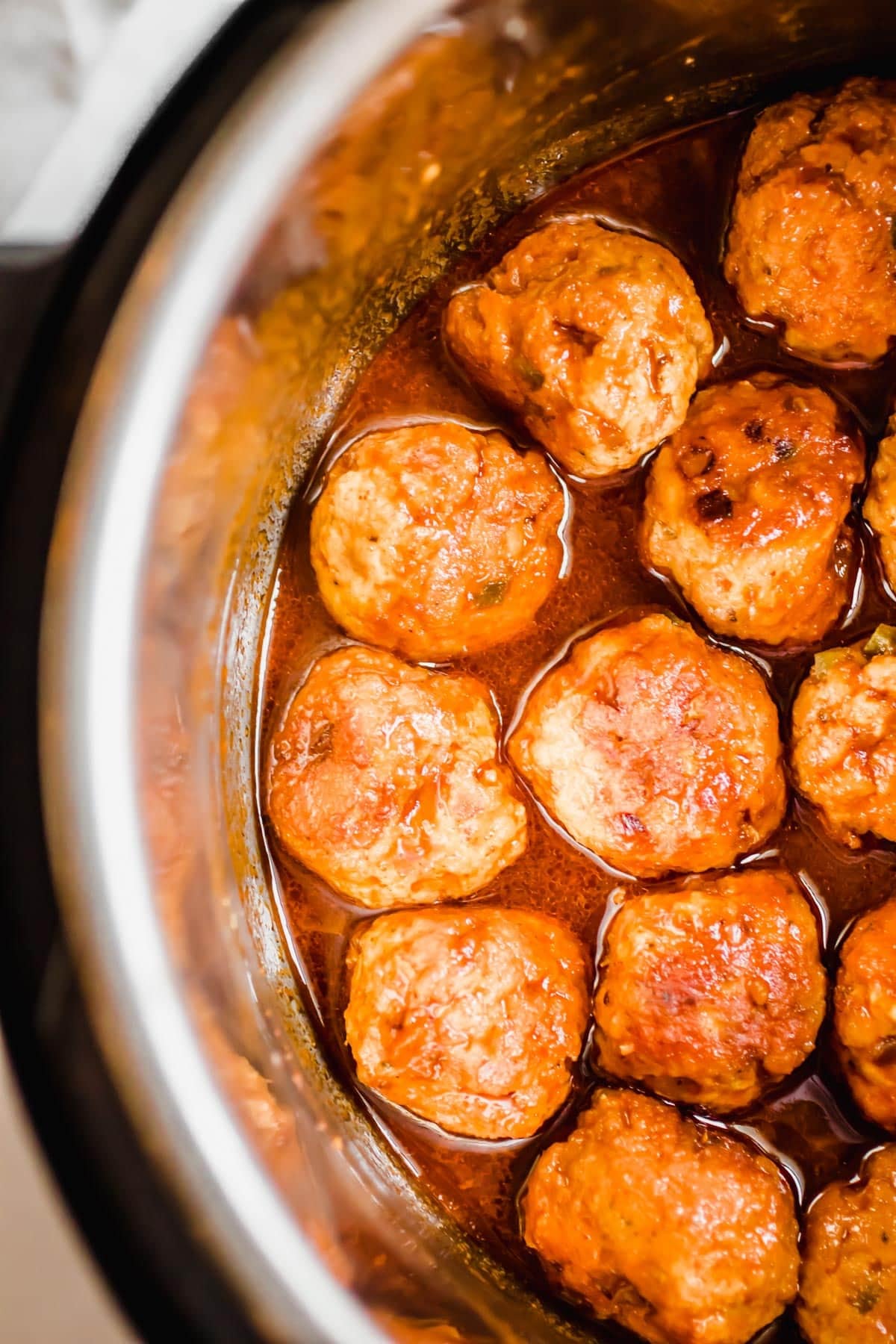BBQ Turkey Meatballs in spicy sauce