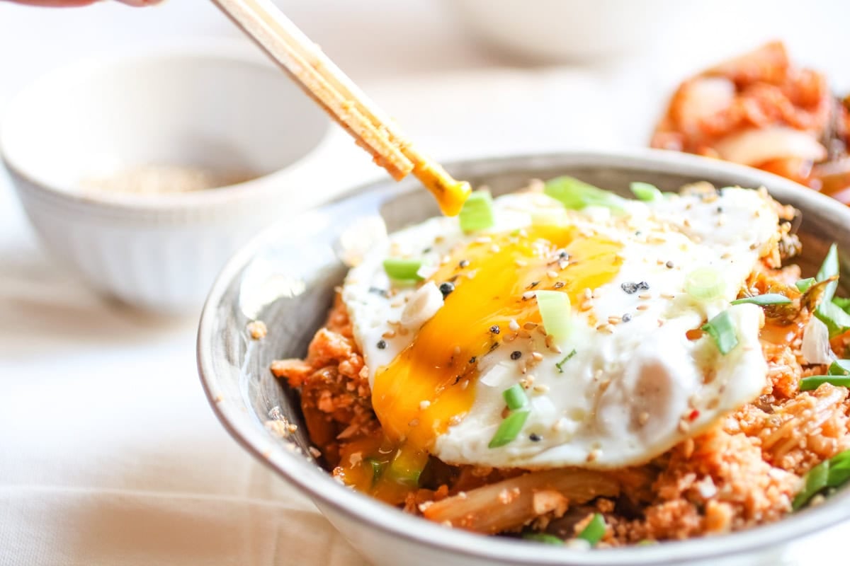 runny egg yolk