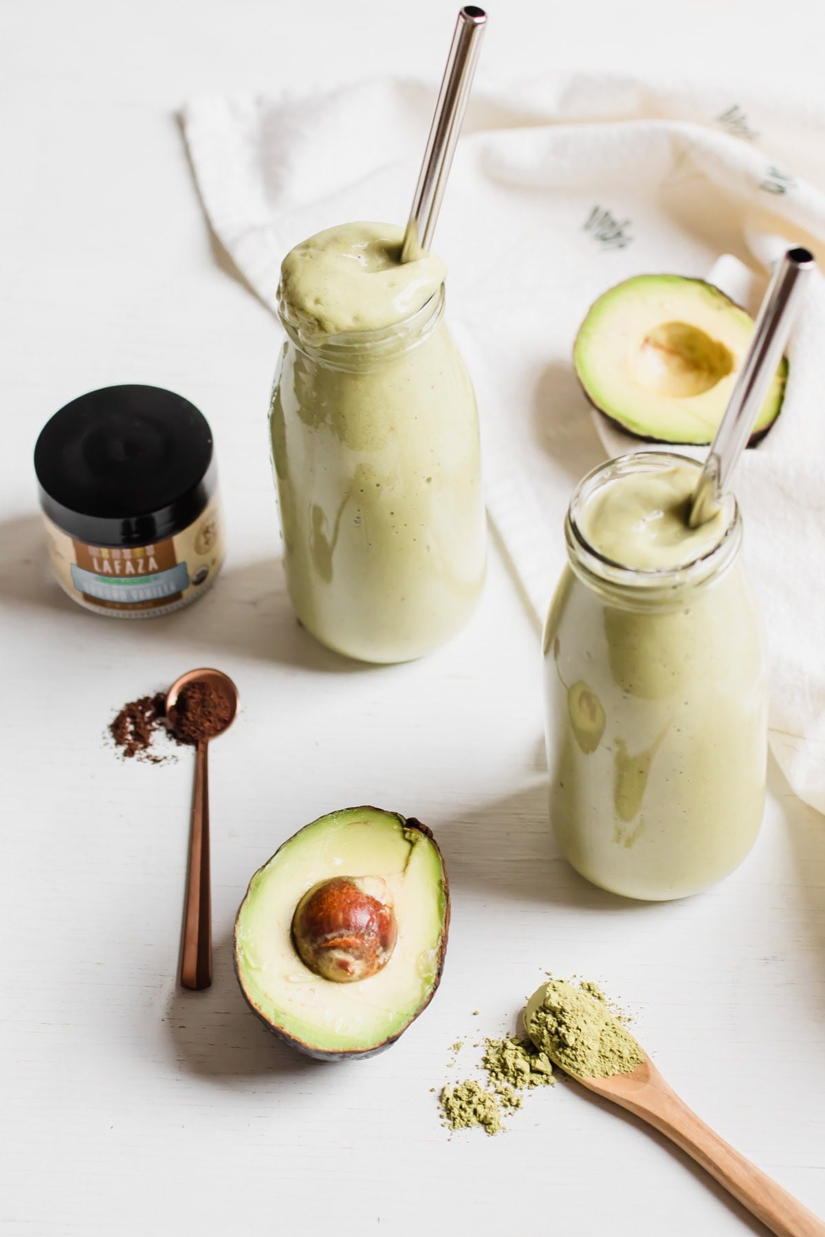 Matcha Avocado Smoothie (No Fruit)