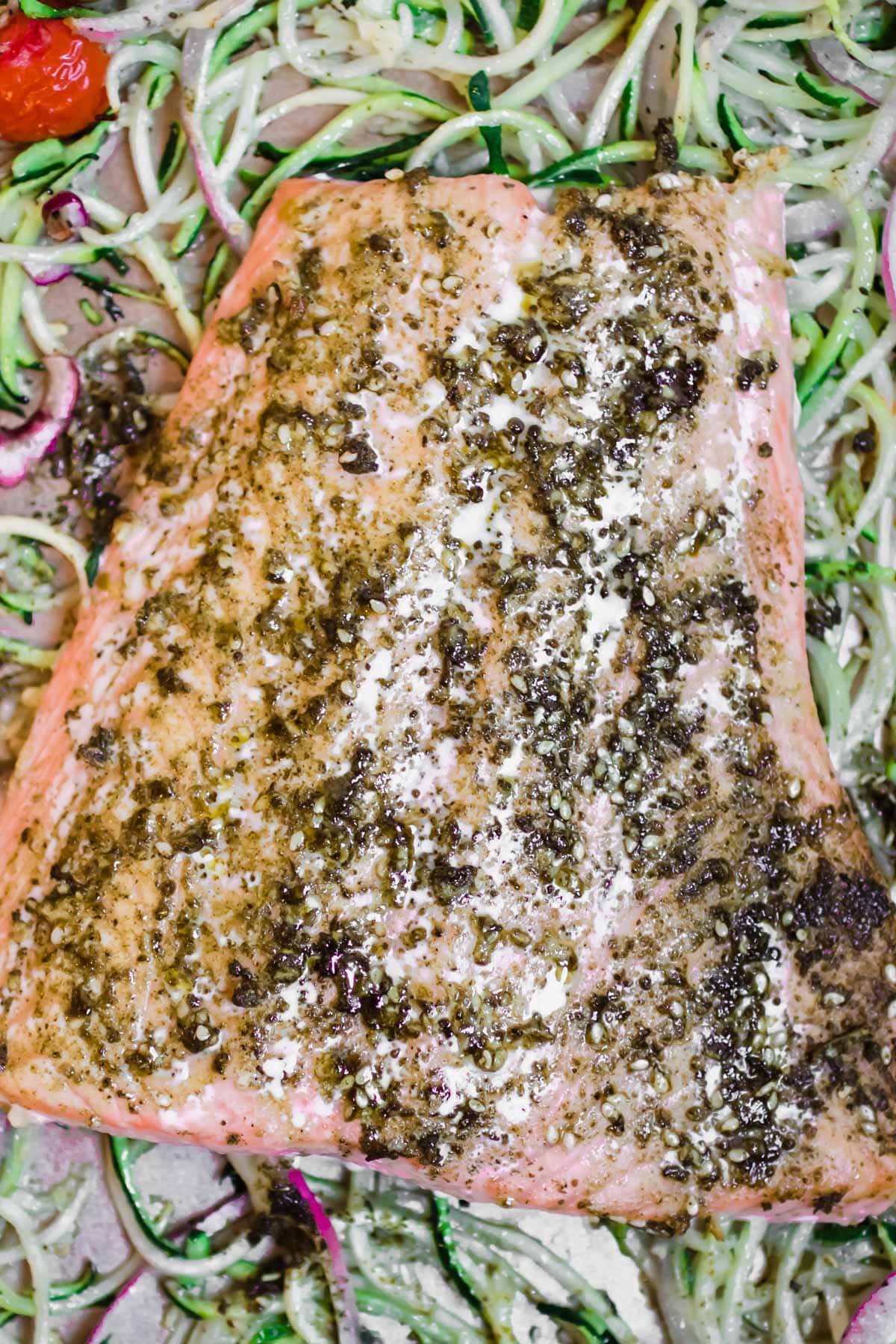 close up of salmon