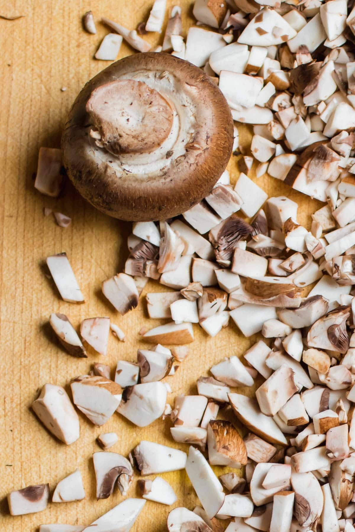 chopped mushrooms