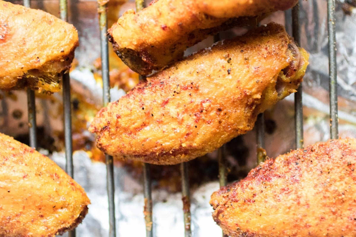close up of chicken wings