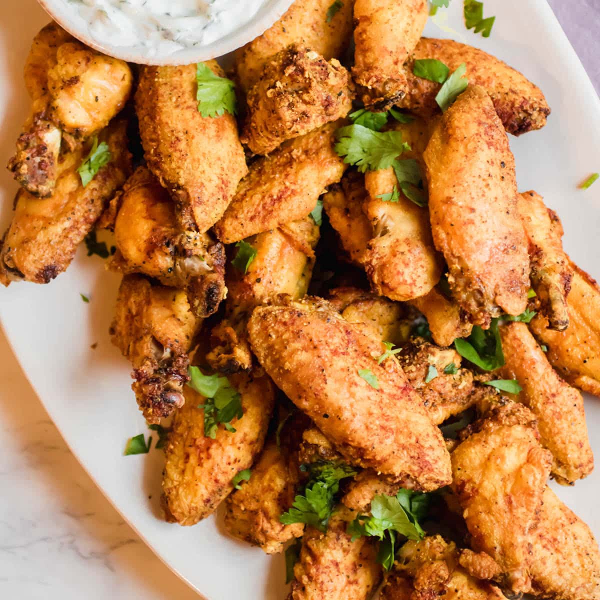Healthy Oven Crisp Turmeric Black Pepper Chicken Wings