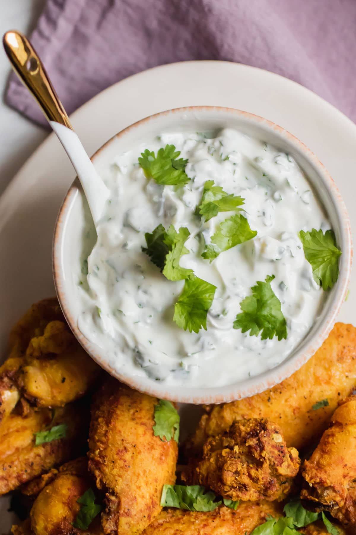 herbed Greek yogurt dipping sauce