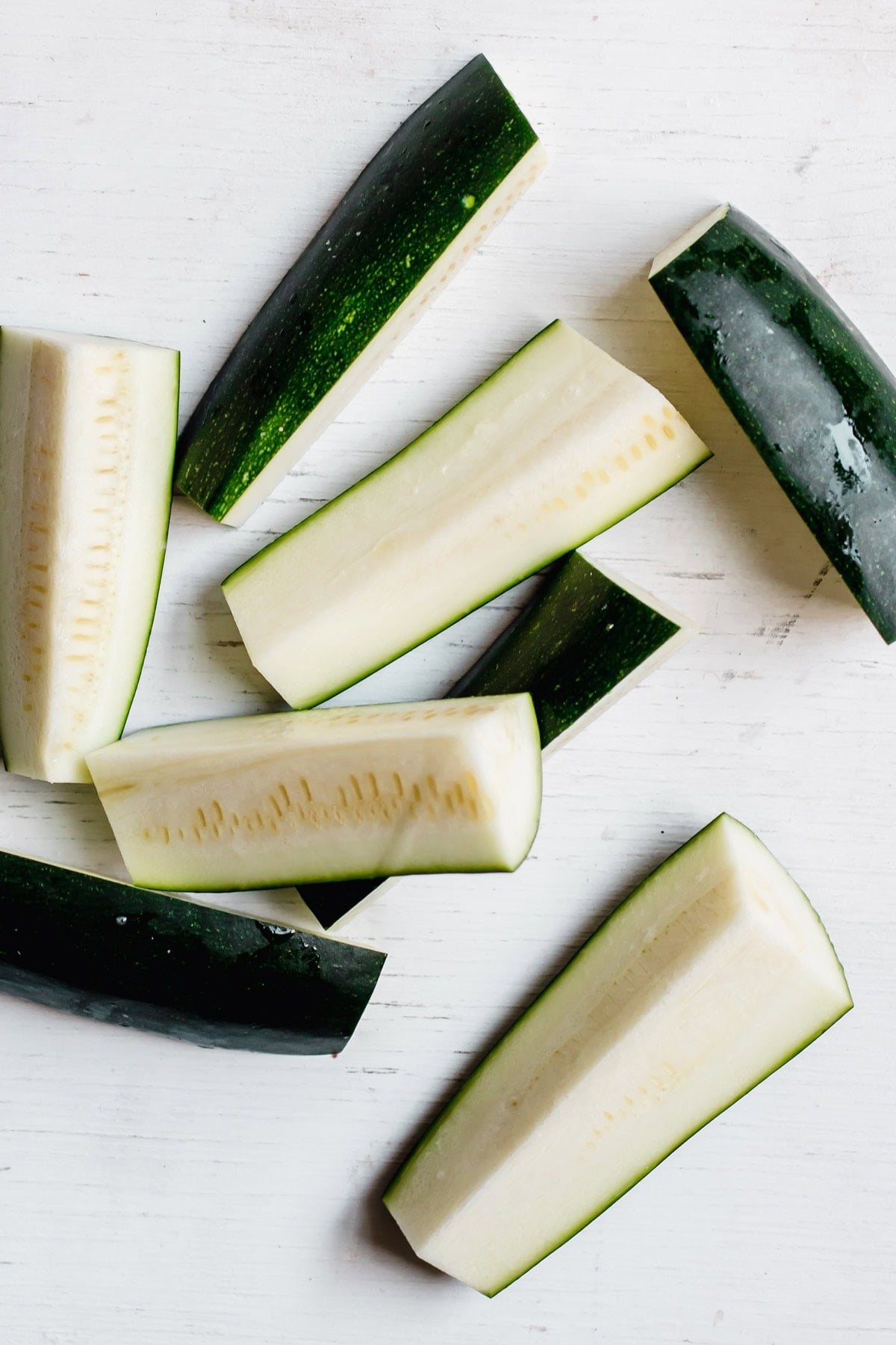 long zucchini slices
