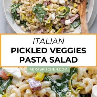 Pickled Vegetables Pasta Salad