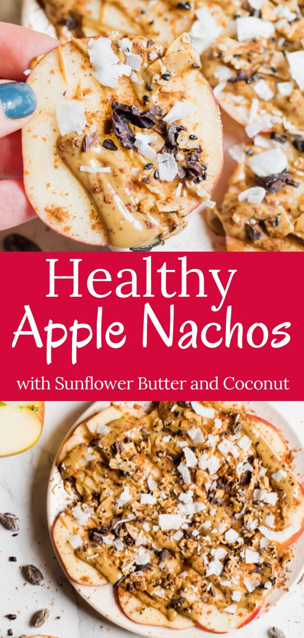 Healthy Apple Nachos with Sunflower Seed Butter and Coconut - Abra's ...
