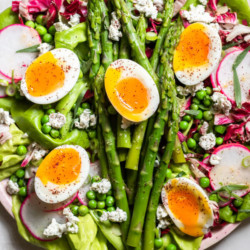 Close up of Insanely Delicious Asparagus Salad