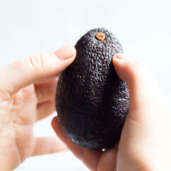 Testing avocado for ripeness