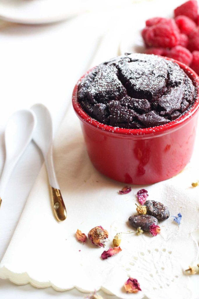 Chocolate Beet Souffle is a paleo friendly, gluten free totally decadent dessert. One blender required, that’s it! Yum and Easy and Yum! | abraskitchen.com