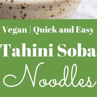 Cold Soba Noodles with Swiss Chard and Carrots in an Orange Tahini Sauce. Vegan, Quick and Easy. |abraskitchen.com