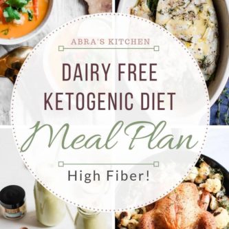 The Ketogenic diet is a high fat, moderate protein, low carbohydrate dietary protocol. This healthy 7- day Keto meal plan is dairy-free and high in fiber (lots of veggies) and full of delicious supportive recipes. Including a downloadable pdf with grocery list, nutritional analysis, and recipes.