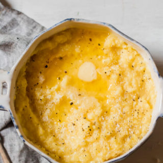 Easy Creamy Polenta made in the Instant Pot. Gluten-free, no stirring required.