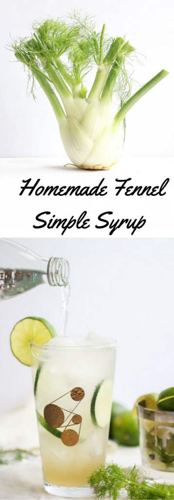 A simple delicious fennel simple syrup perfect for cocktails or a cucumber fennel mocktail! abraskitchen.com
