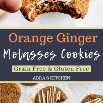 Orange Ginger Molasses Cookies