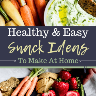Healthy Homemade Snack Recipes
