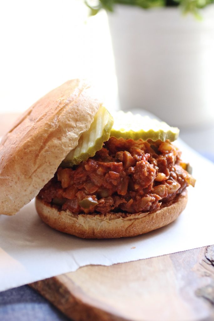 Homemade Healthy Sloppy Joes, a quick meal updated with lots of veggies and only whole ingredients. Clean eating, easy, delicious. | abraskitchen.com