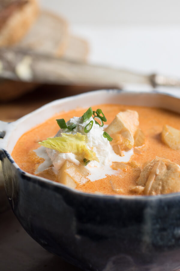 A rich creamy soup with tender pieces of perfectly cooked fish, leeks, and potatoes. So delicious! A warm comforting meal inspired by my travels to Iceland.