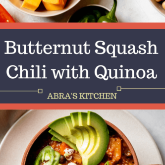 One-Pot Butternut Squash Quinoa Chili