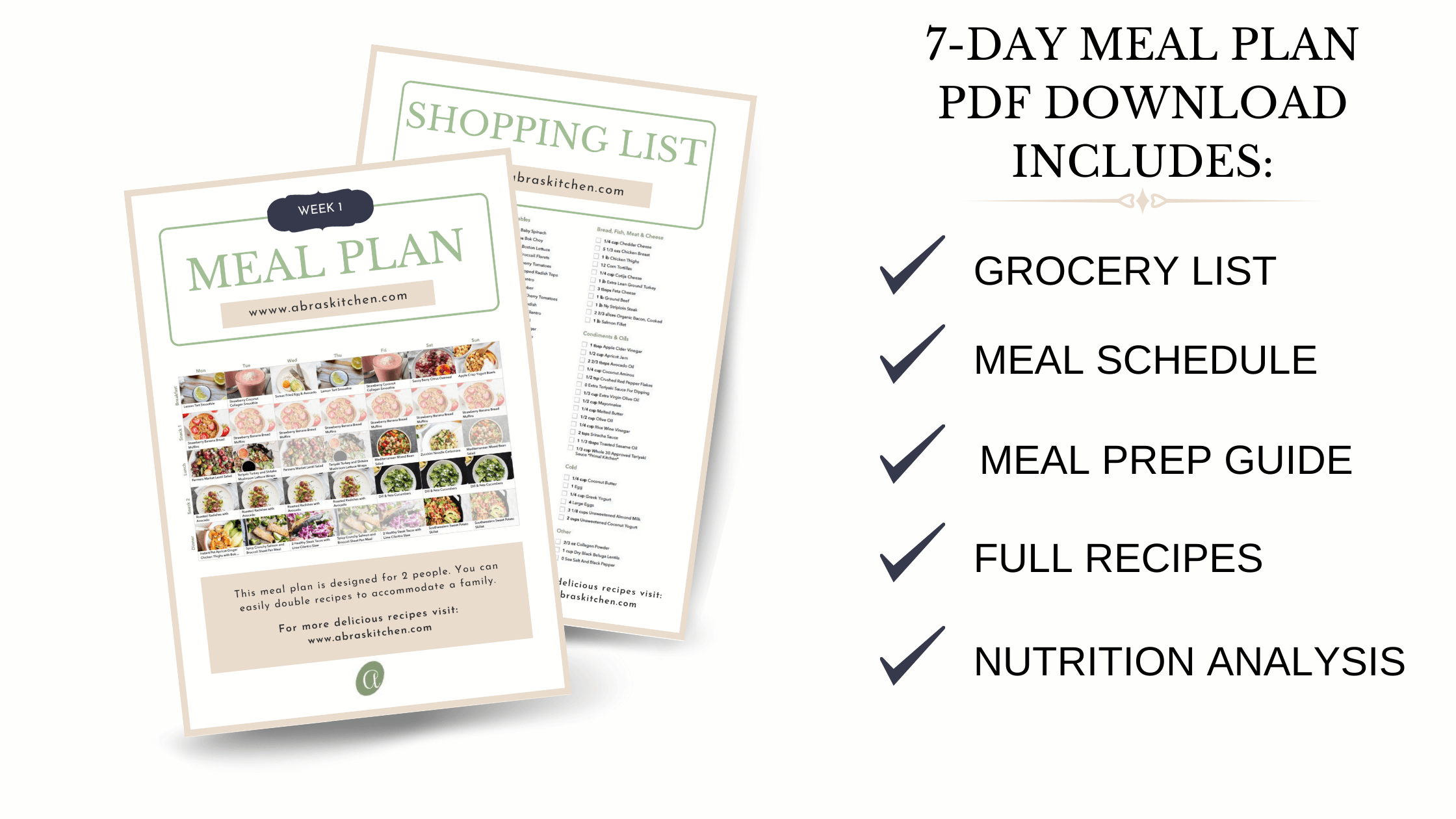 Healthy Gut 7 Day Meal Plan