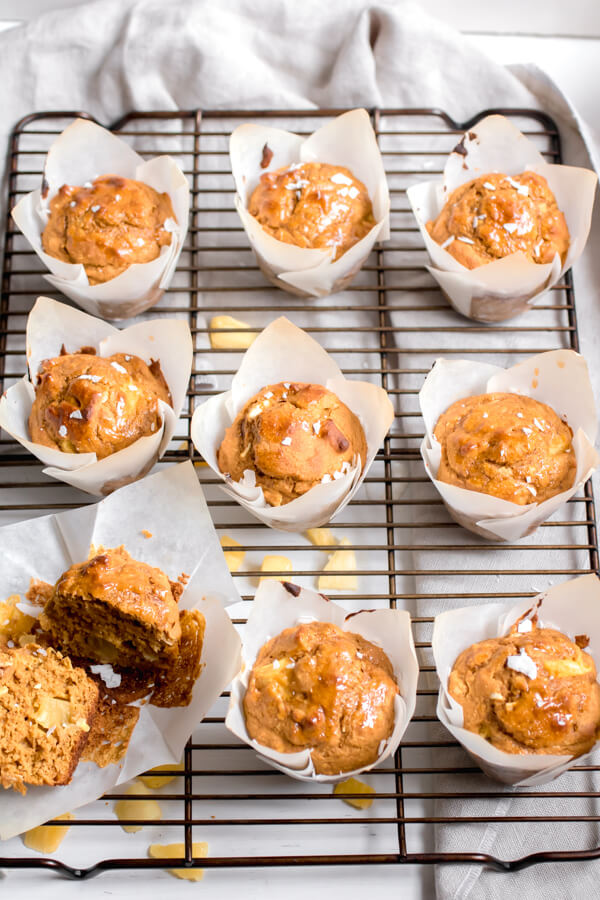 Incredibly delicious fluffy sweet potato pineapple muffins with coconut. Made without butter, oil, or refined sugar. Get ready to fall in love with your new favorite muffin!