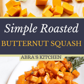 Simple Roasted Butternut Squash