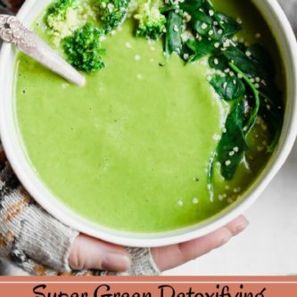 This healthy creamy broccoli soup is quick, easy, and a delicious bowl of nourishing goodness. Filled with functional ingredients that supply a bounty of vitamins, minerals, and antioxidants. You will feel so good after you eat this soup you may just take flight!