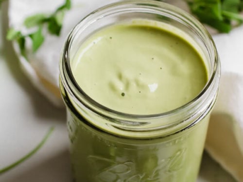 Healthy Creamy Green Enchilada Sauce