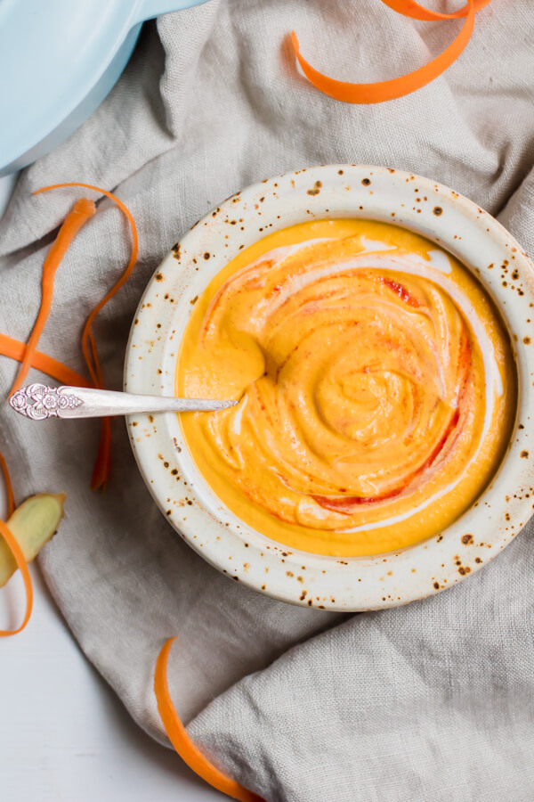 Creamy Vegan Thai Carrot Soup